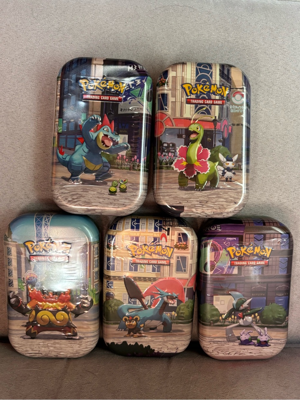 Pokemon Lumoise City full set of 5 tins! SEALED